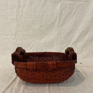 Small Woven 8" wide Brown Basket